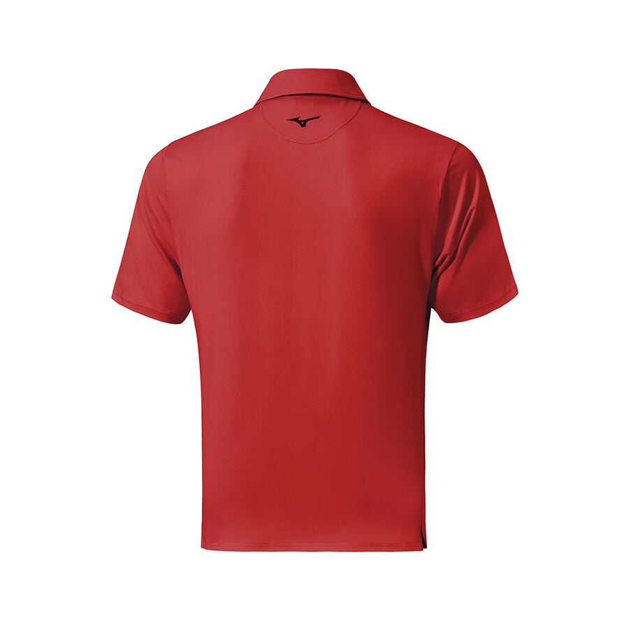 Red Men Mizuno Qd Comp Polo Shirts | 7280-LZPFR