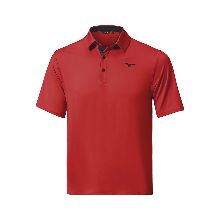 Red Men Mizuno Qd Comp Polo Shirts | 7280-LZPFR