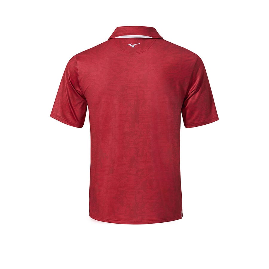 Red Men Mizuno Qd Hazard Polo Shirts | 0678-BMVEQ