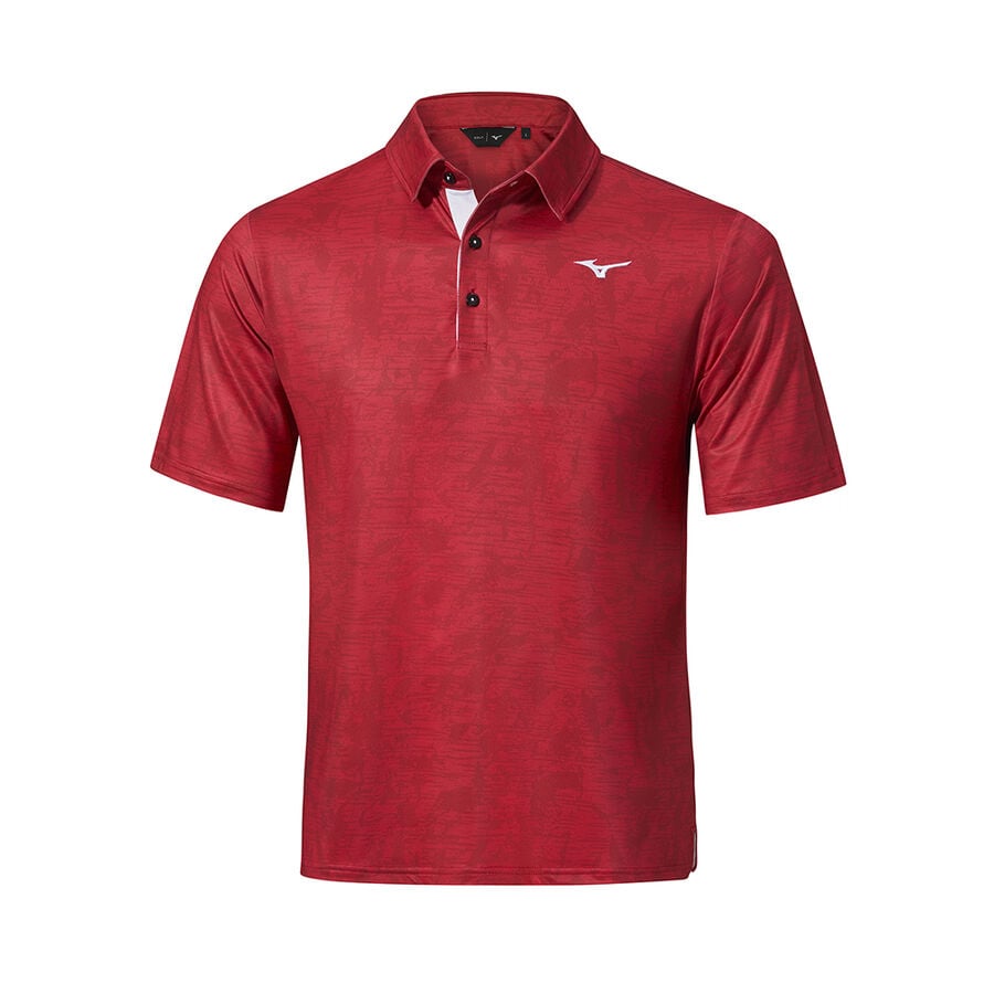 Red Men Mizuno Qd Hazard Polo Shirts | 0678-BMVEQ