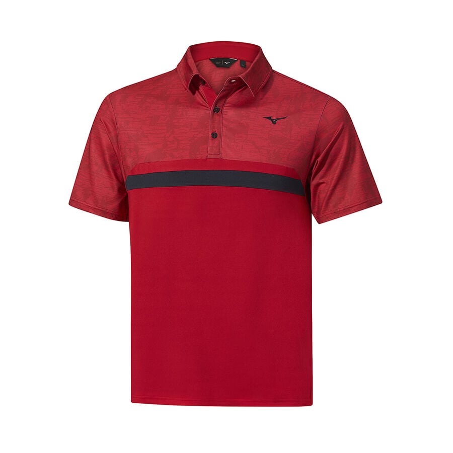 Red Men Mizuno Qd Hazard St Polo Shirts | 2715-UBSCJ