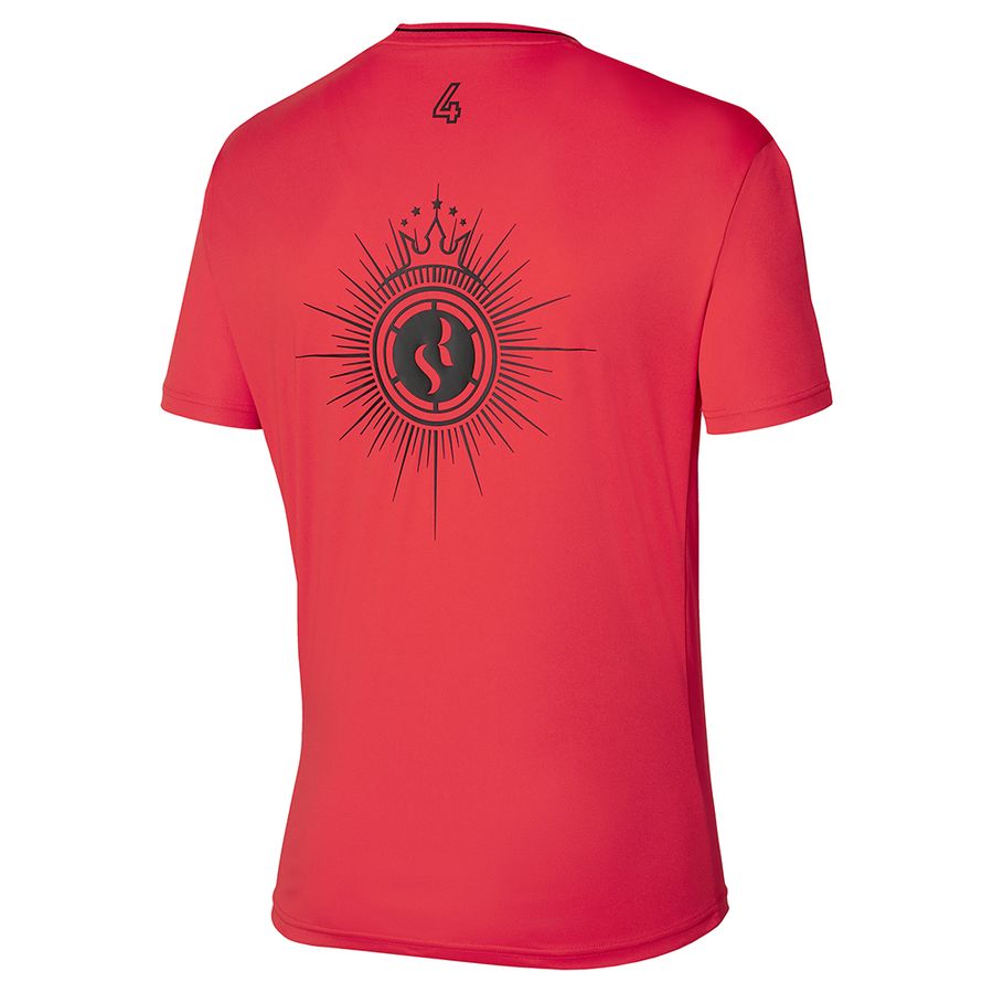 Red Men Mizuno Sergio Ramos Training T Shirts | 6014-WGOUS