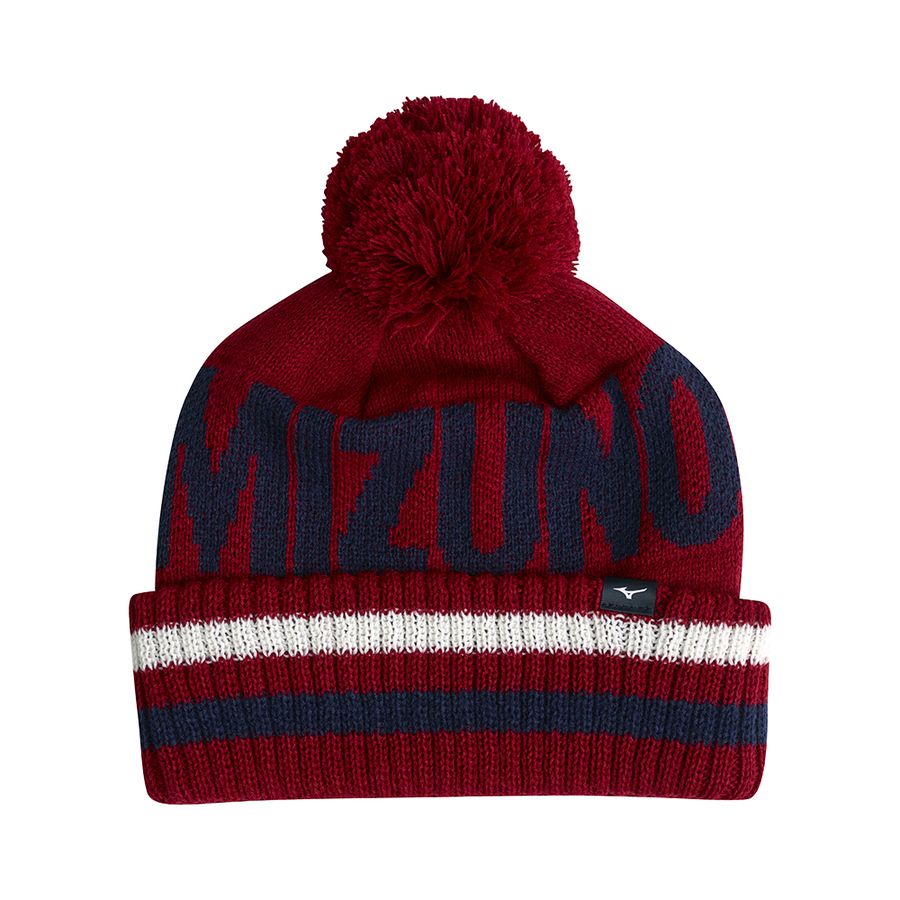 Red Women Mizuno Bt Bobble Headwear | 3195-IALYK