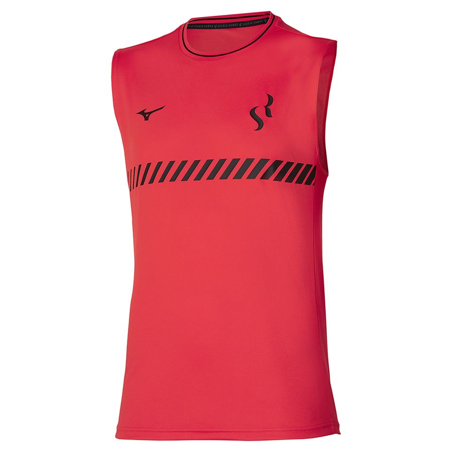 Red Women Mizuno Sergio Ramos Training Tanks | 7106-OCFXW