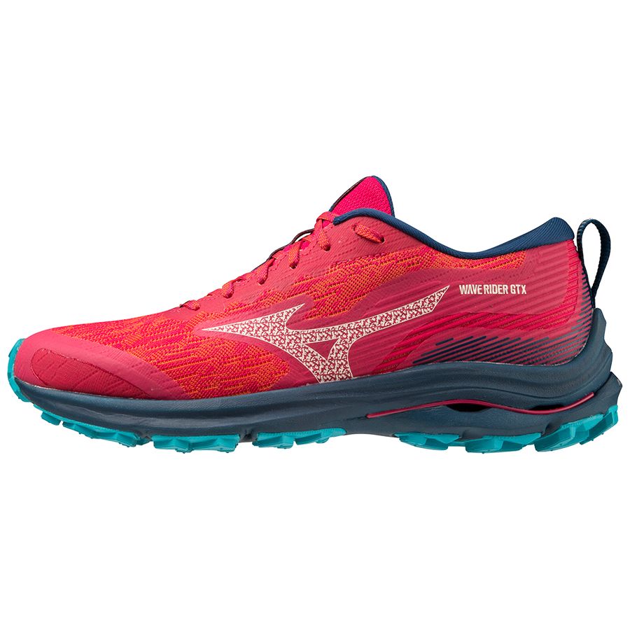 Red Women Mizuno Wave Rider Gtx Running Shoes | 7169-FLVQN