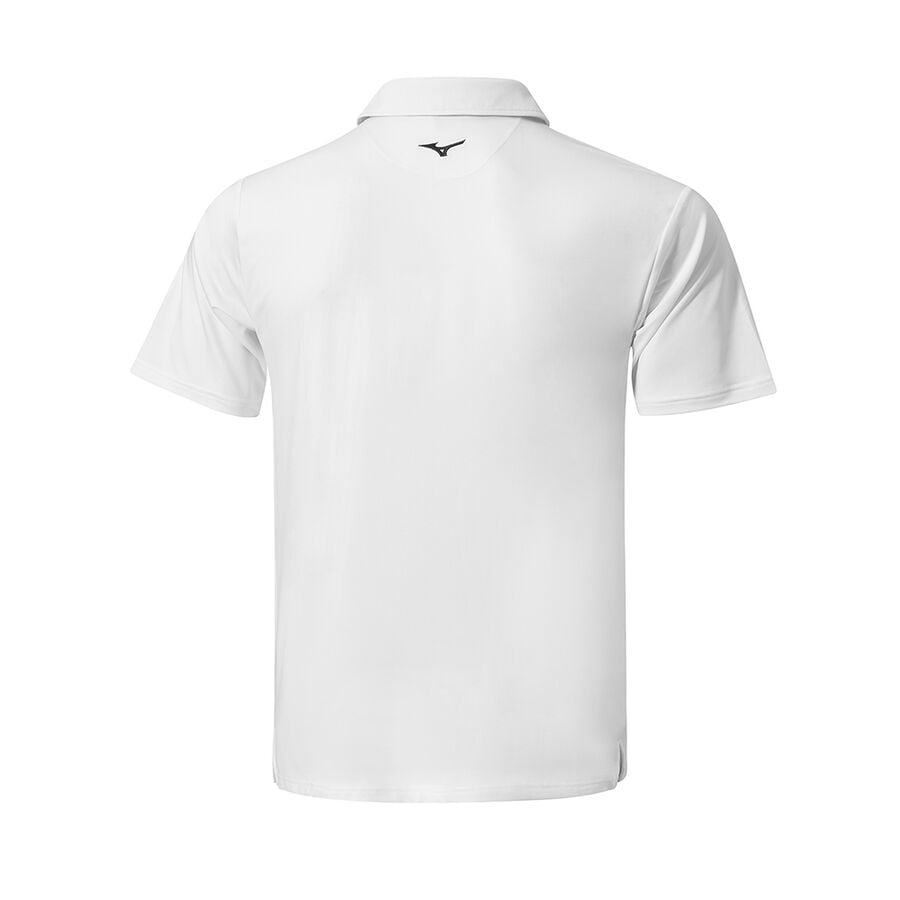 Stripes / White Men Mizuno Qd Elite Stripe Polo Shirts | 7201-JEWPB