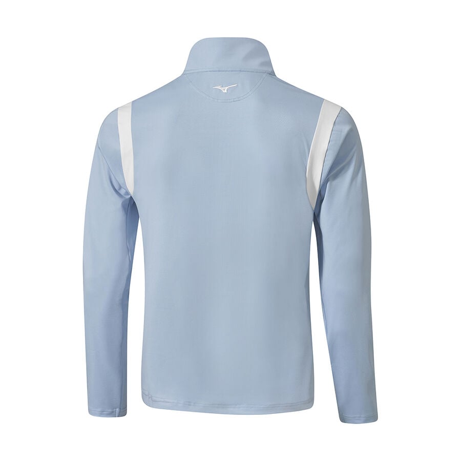 Turquoise / Blue Men Mizuno Breeze Elite 1/4 Zip Tops | 5324-QINLK