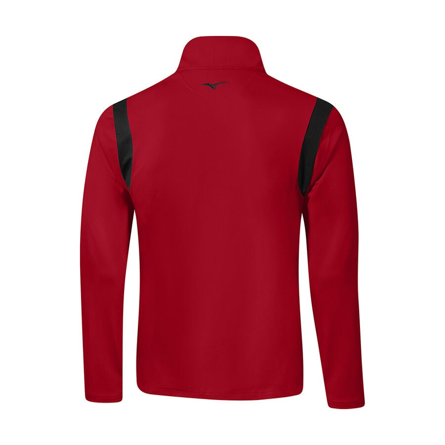 Turquoise / Red Men Mizuno Breeze Elite 1/4 Zip Jackets | 4571-HLDJG