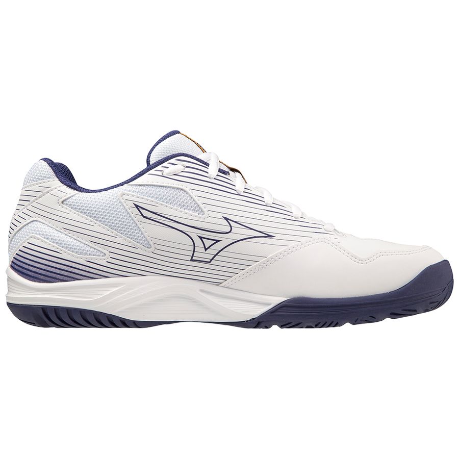 White Men Mizuno Cyclone Speed 4 Volleyball Shoes | 8204-MLINY