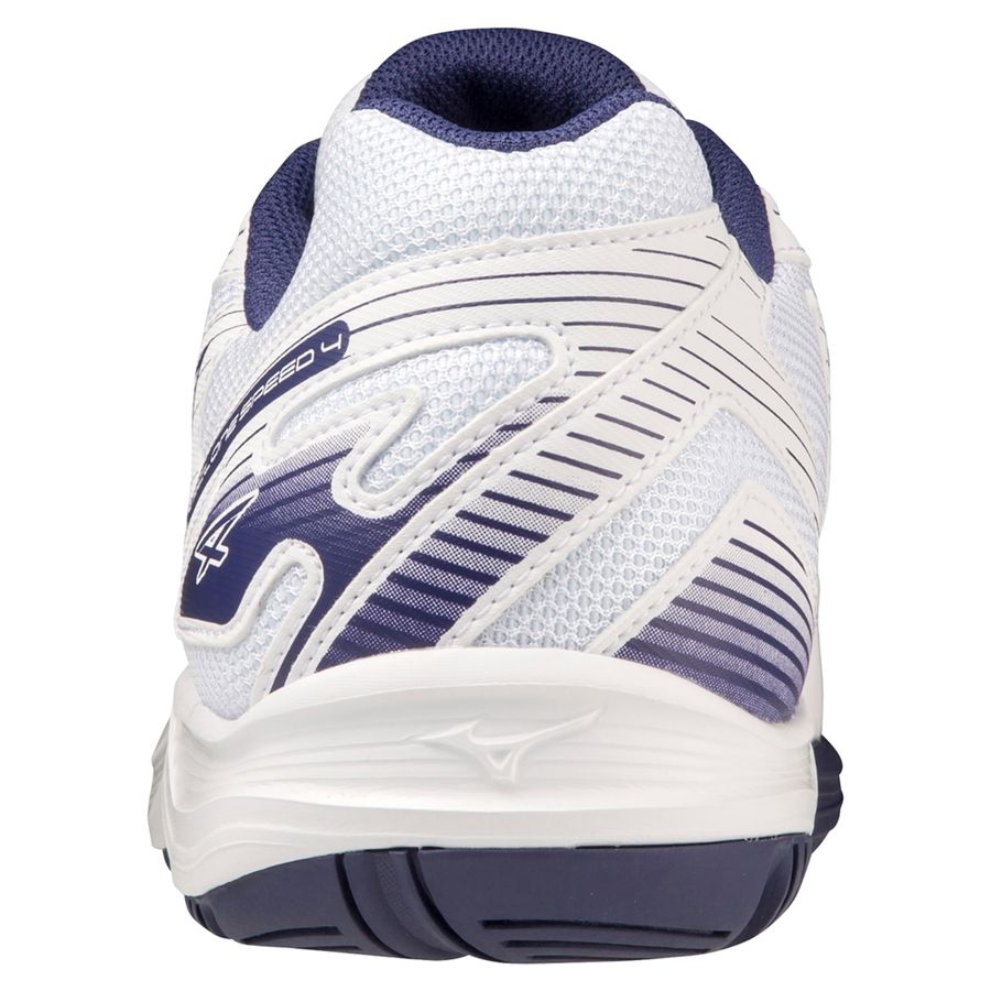 White Men Mizuno Cyclone Speed 4 Volleyball Shoes | 8204-MLINY