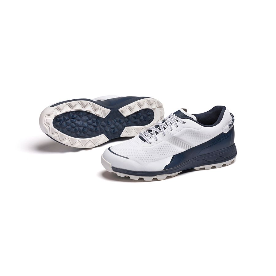 White Men Mizuno Mzen Golf Shoes | 7908-MSRXT