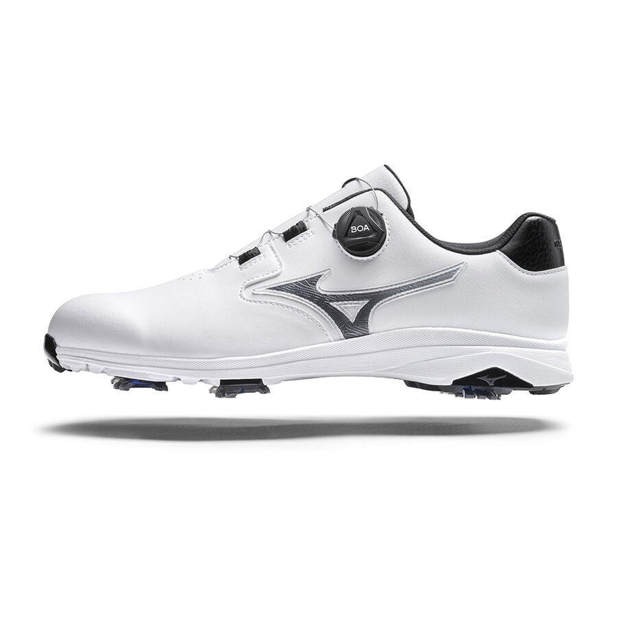 White Men Mizuno Nexlite Gs Spiked Boa Golf Shoes | 9460-VJECA