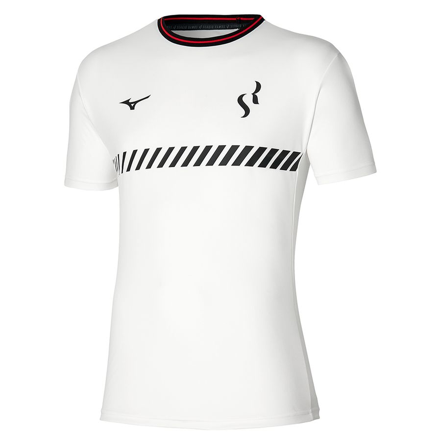 White Men Mizuno Sergio Ramos Training T Shirts | 7823-EPSDN