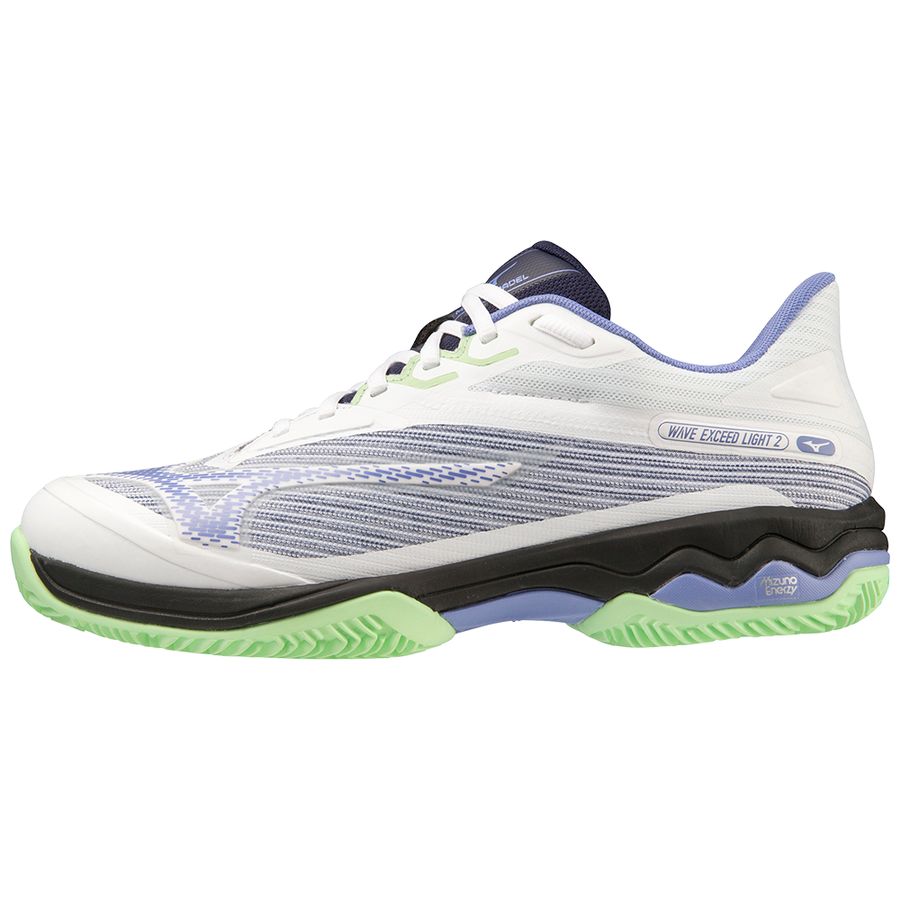 White Men Mizuno Wave Exceed Light 2 Tennis Shoes | 1698-CHRKS