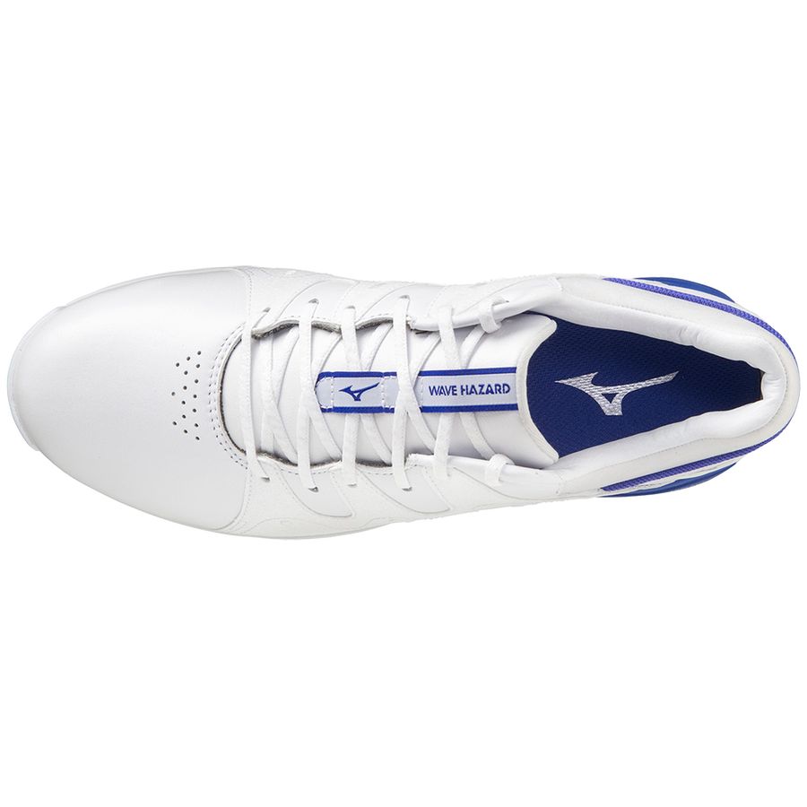 White Men Mizuno Wave Hazard Pro Golf Shoes | 1296-RULZX