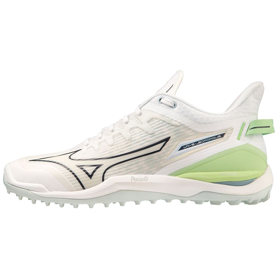 White Men Mizuno Wave Leopardus Hockey Shoes | 7239-IVQBP