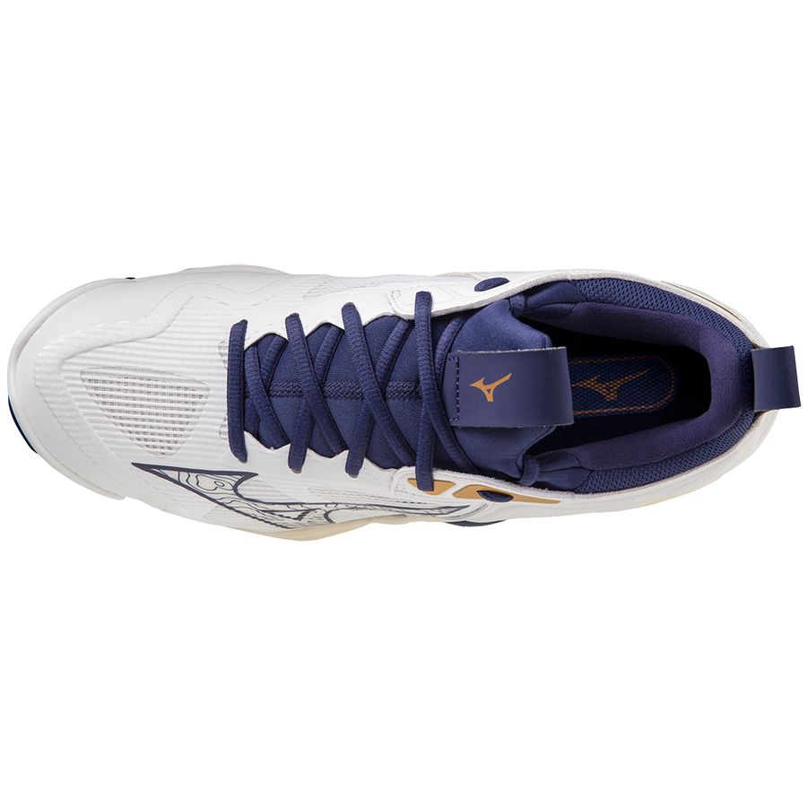 White Men Mizuno Wave Momentum 3 Volleyball Shoes | 9341-EJRPN