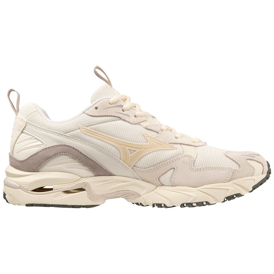 White Men Mizuno Wave Rider 10 Premium Sneakers | 2738-TBVRO