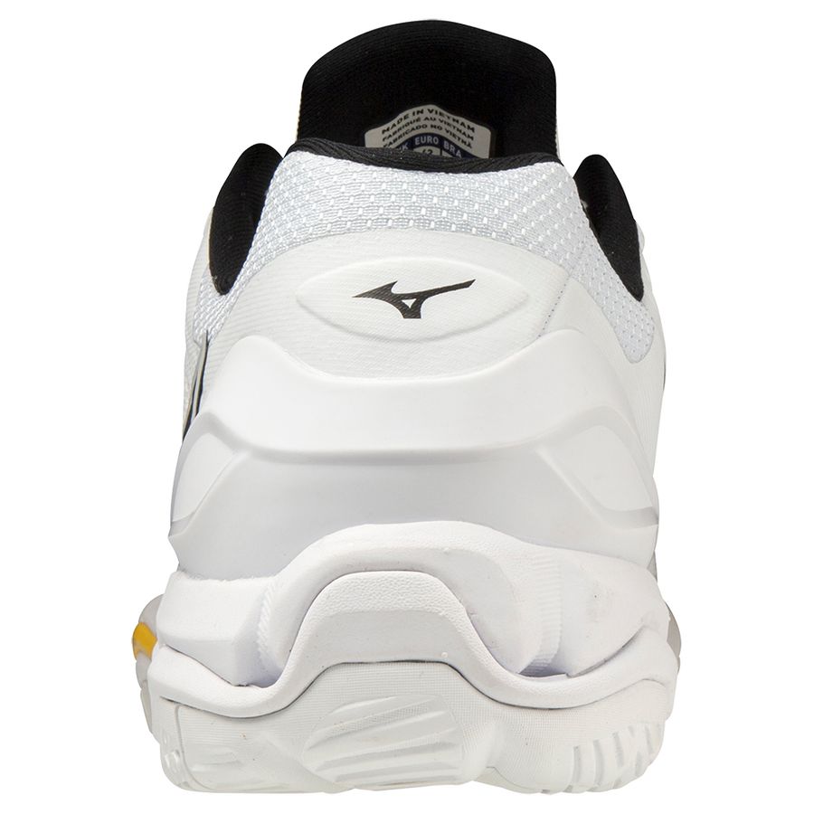 White Men Mizuno Wave Stealth V Handball Shoes | 6390-LMTYP