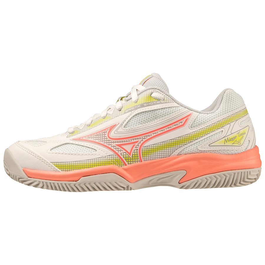 White Women Mizuno Break Shot 4 Cc Tennis Shoes | 4581-UPYDE