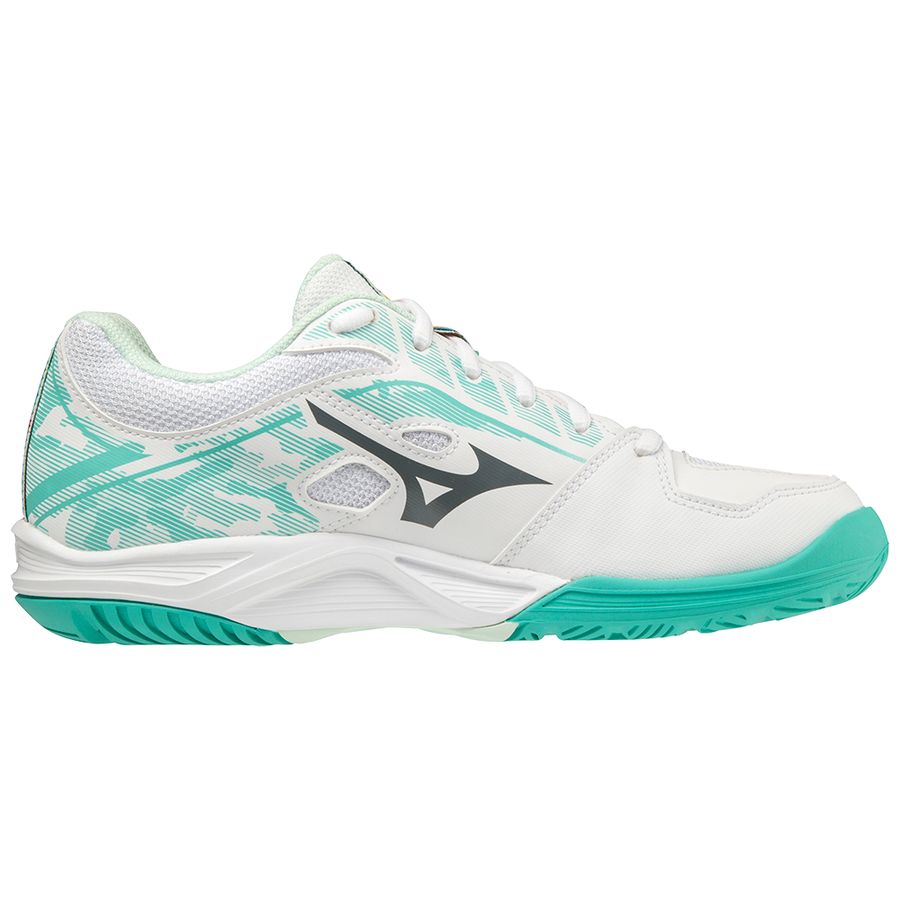 White Women Mizuno Breakshot 3 Ac Tennis Shoes | 5783-ZWRYM