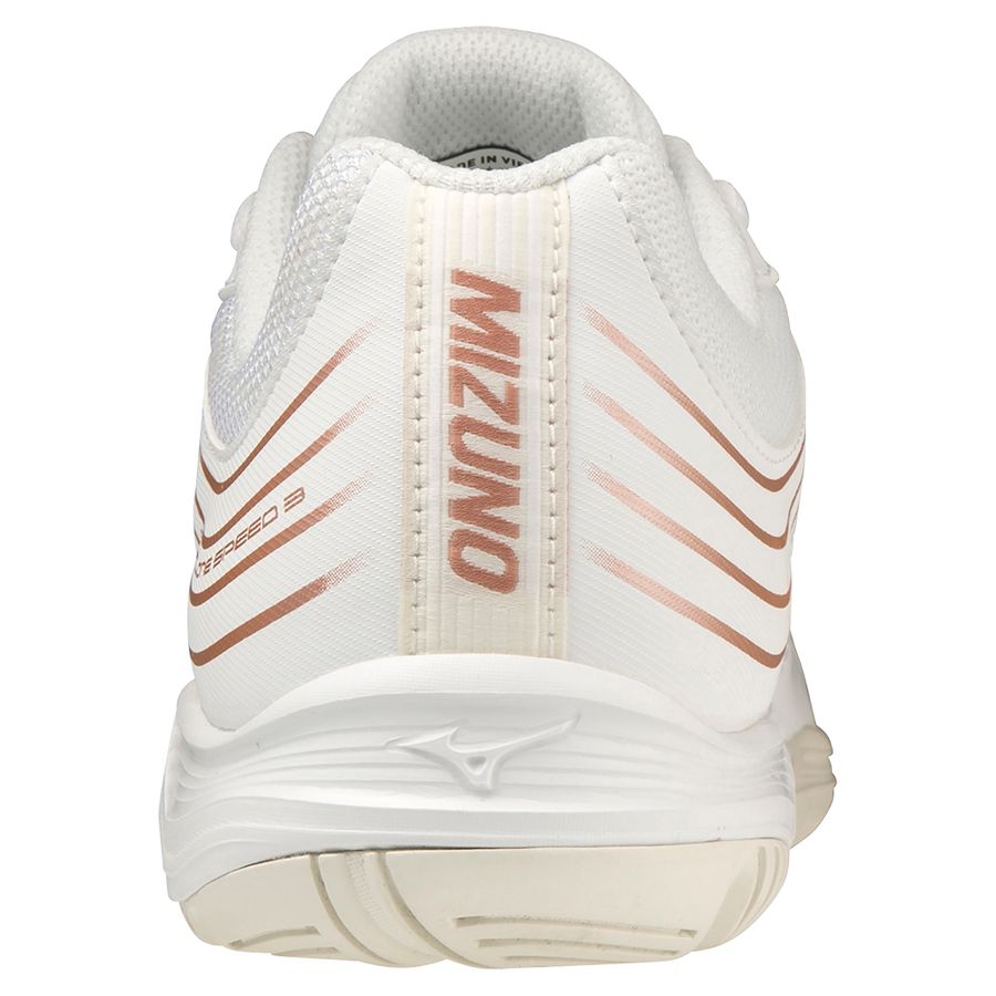 White Women Mizuno Cyclone Speed 3 Handball Shoes | 8753-YRPLC