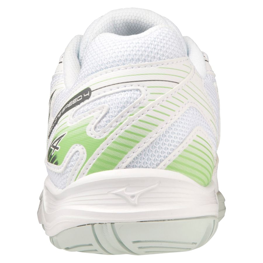 White Women Mizuno Cyclone Speed 4 Volleyball Shoes | 9160-QGYML