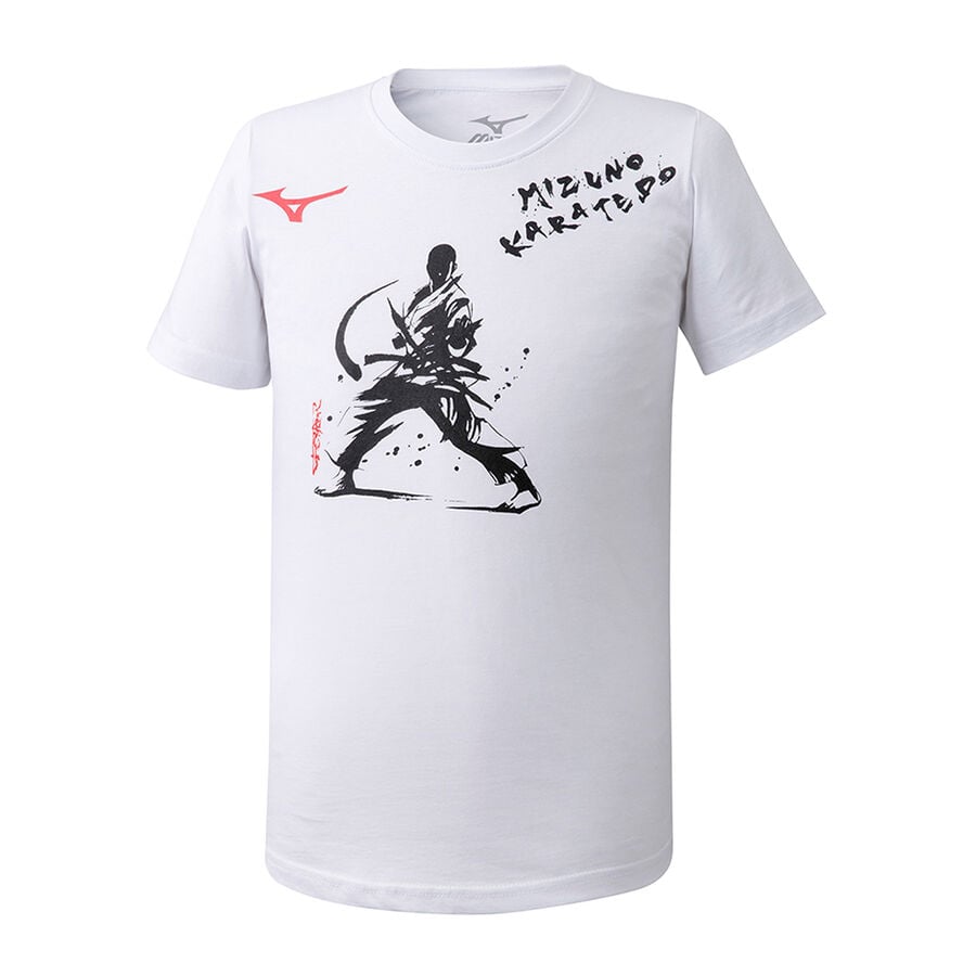 White Women Mizuno Karatedo T Shirts | 9517-TWMQP