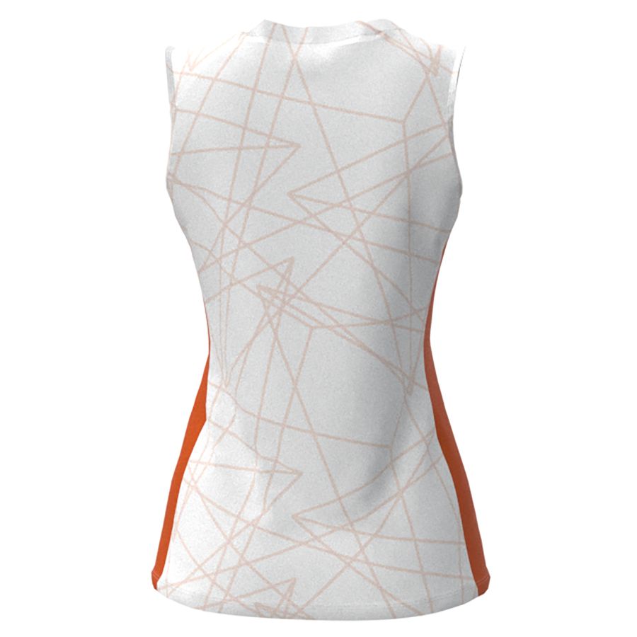 White Women Mizuno Nevobo Volleyball Match Tanks | 5214-RELZM