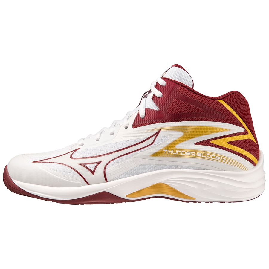 White Women Mizuno Thunder Blade Z Mid Volleyball Shoes | 9208-YFZNR