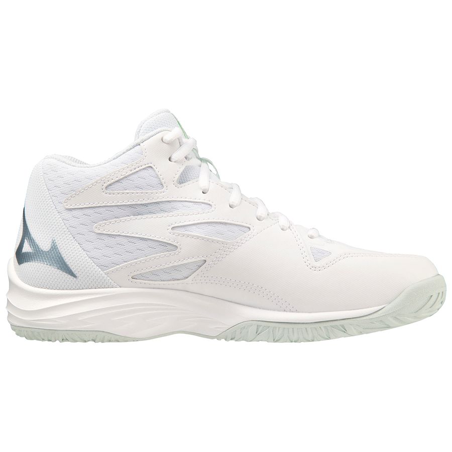 White Women Mizuno Thunder Blade Z Mid Volleyball Shoes | 8243-IMYVD