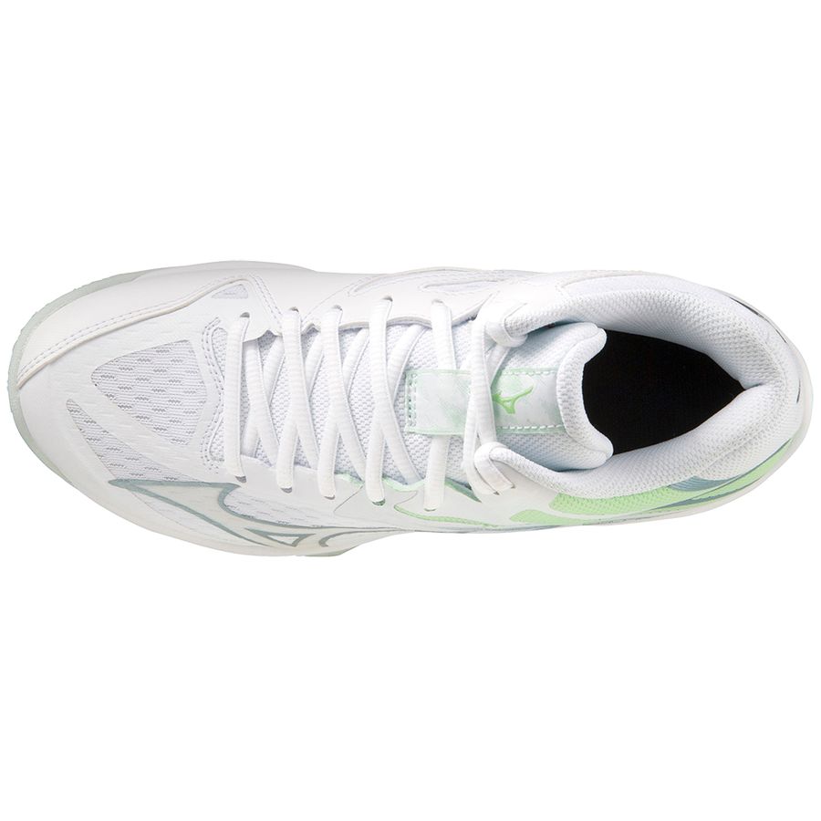 White Women Mizuno Thunder Blade Z Mid Volleyball Shoes | 8243-IMYVD