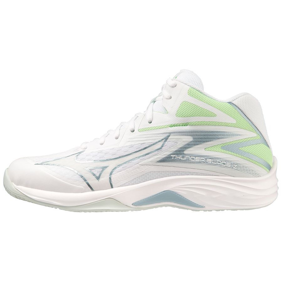 White Women Mizuno Thunder Blade Z Mid Volleyball Shoes | 8243-IMYVD