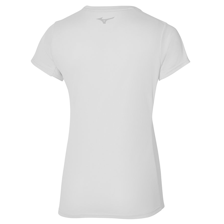 White Women Mizuno Two Loops 8 T Shirts | 0831-WRTEM