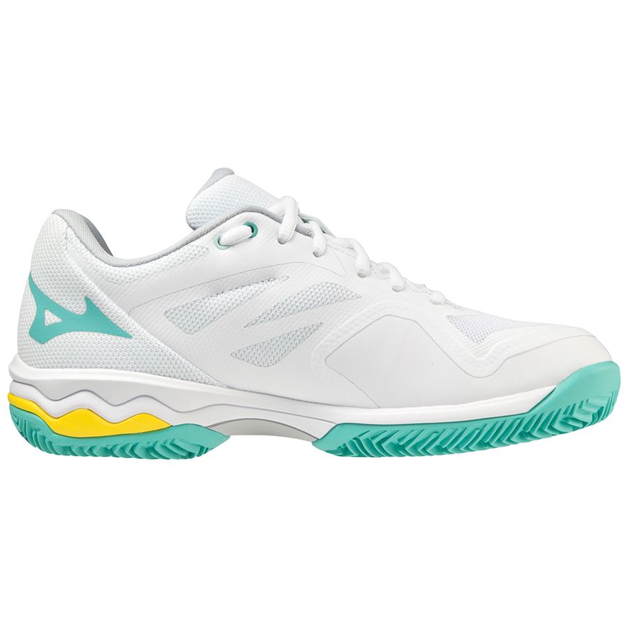 White Women Mizuno Wave Exceed Light Cc Tennis Shoes | 5769-ZSKDW