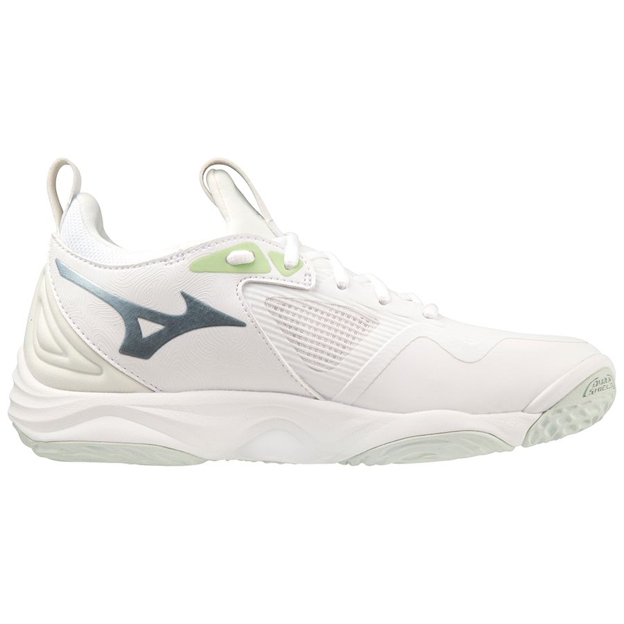 White Women Mizuno Wave Momentum 3 Volleyball Shoes | 2548-JGPDV