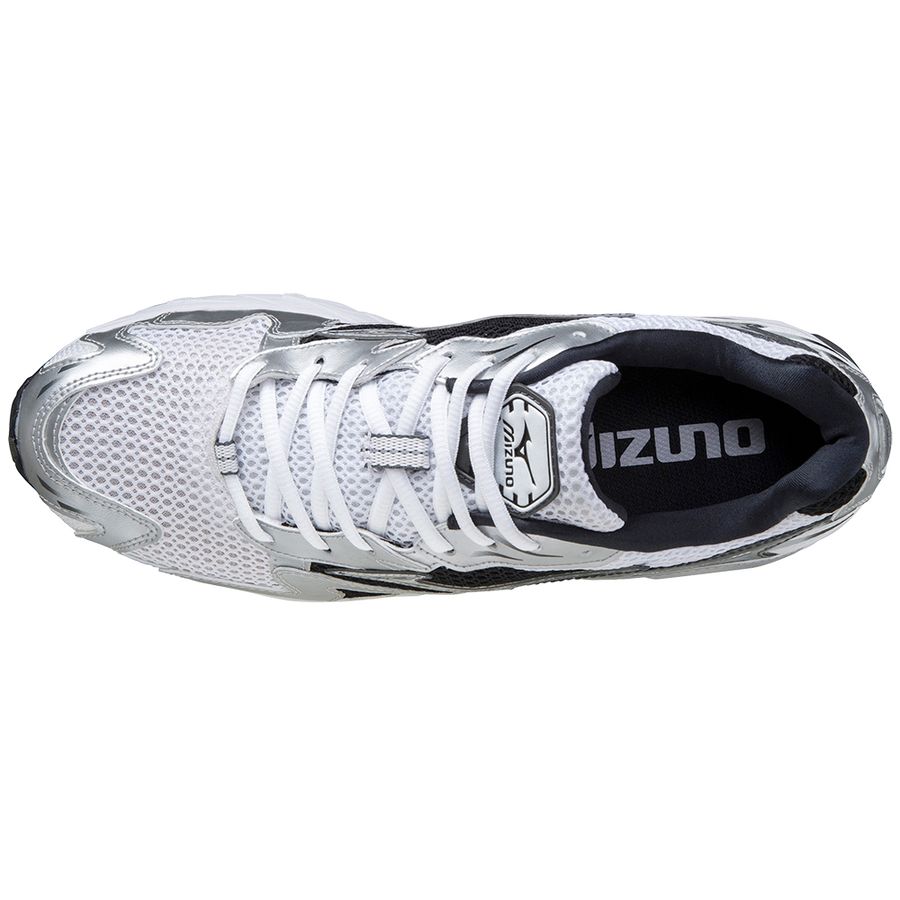 White Women Mizuno Wave Rider 10 Sneakers | 1028-CDFIL