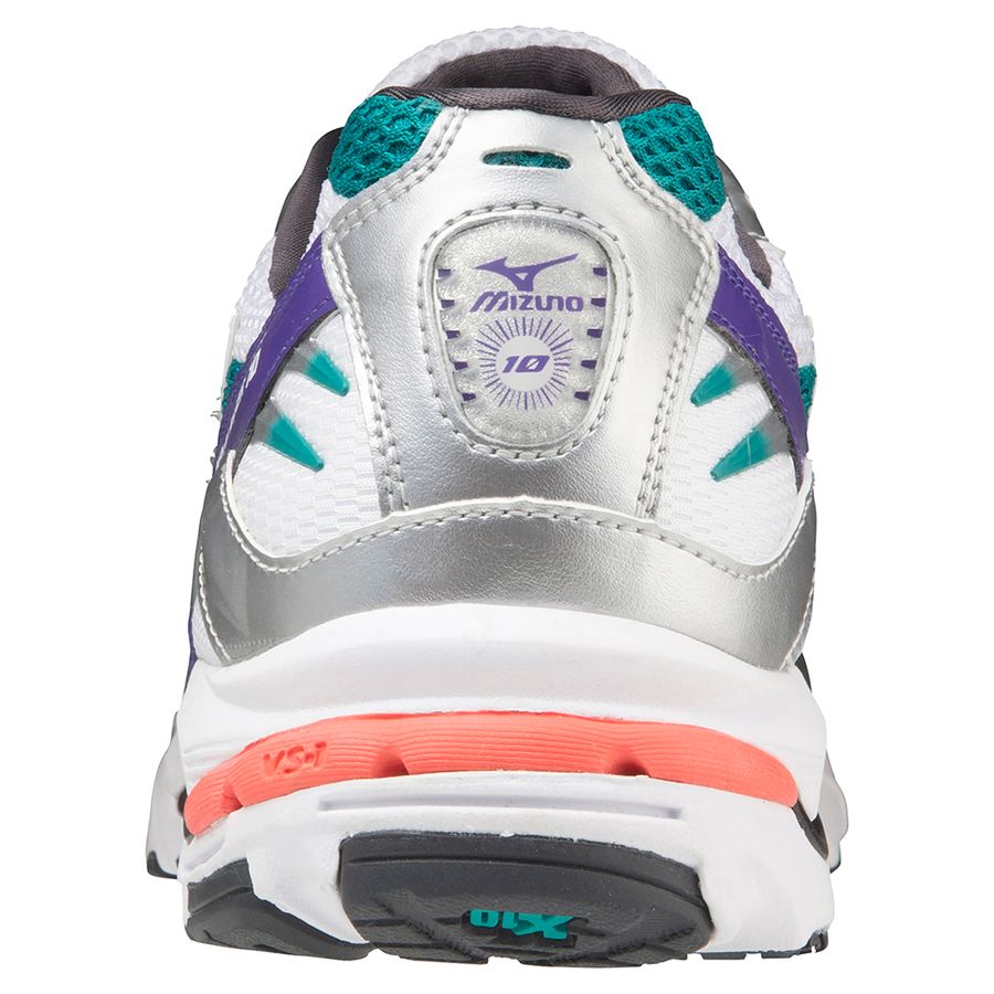 White Women Mizuno Wave Rider 10 Sneakers | 5061-JKINR