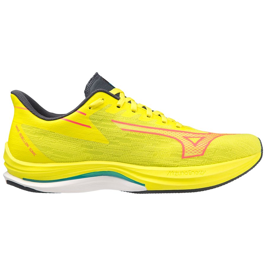 Yellow Men Mizuno Wave Rebellion Sonic Running Shoes | 7856-HSJUN