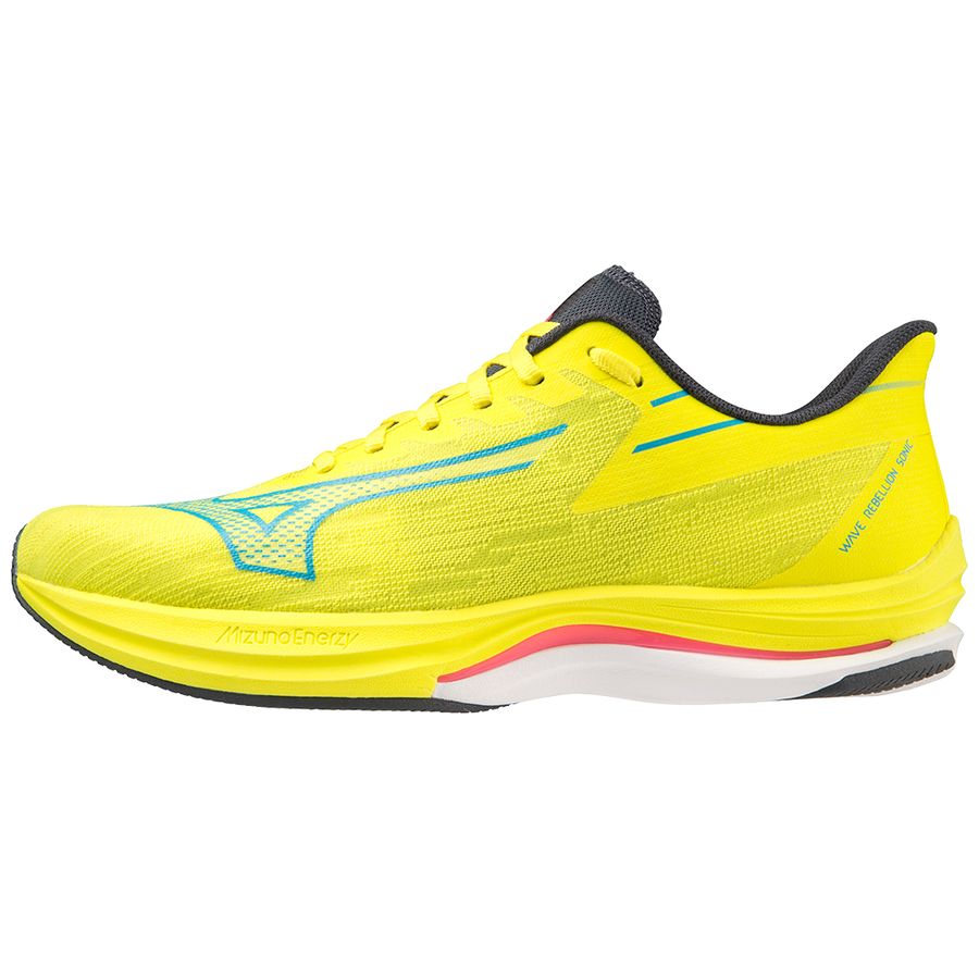 Yellow Men Mizuno Wave Rebellion Sonic Running Shoes | 7856-HSJUN