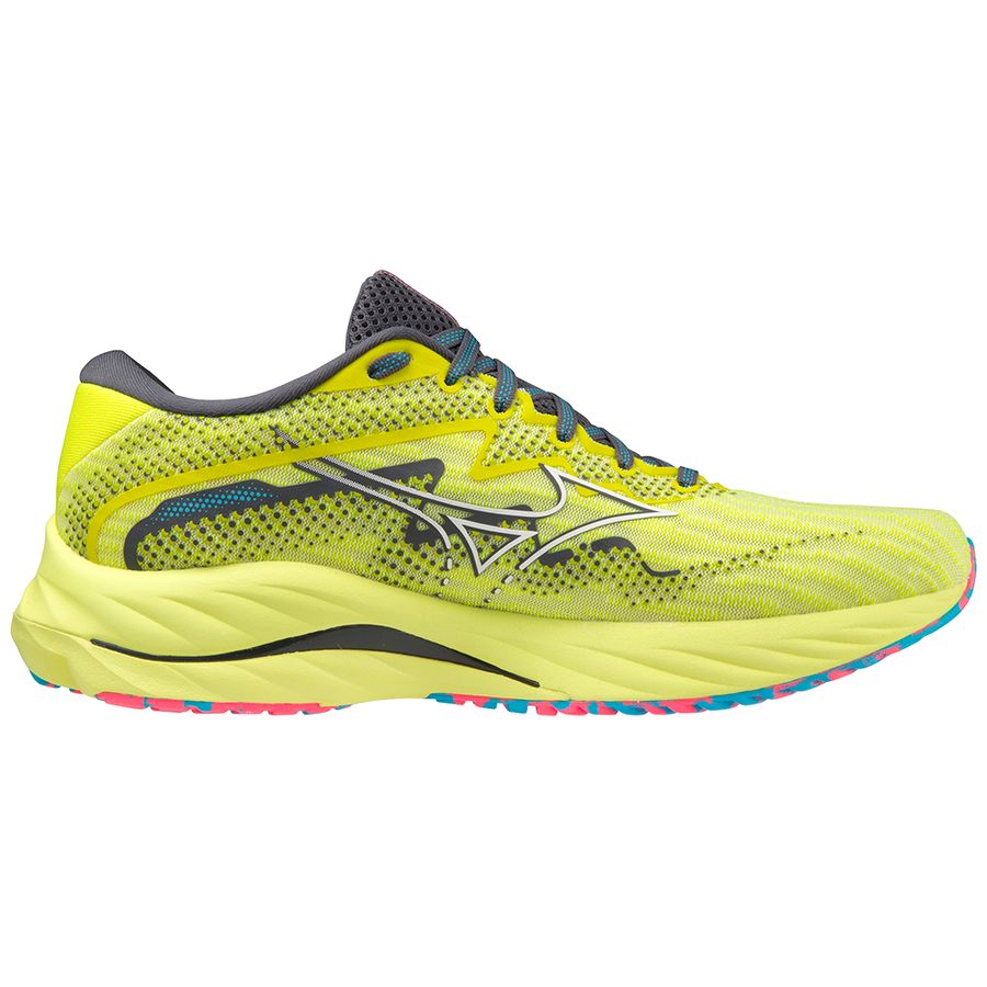 Yellow Men Mizuno Wave Rider 27 Running Shoes | 2946-MUKAY