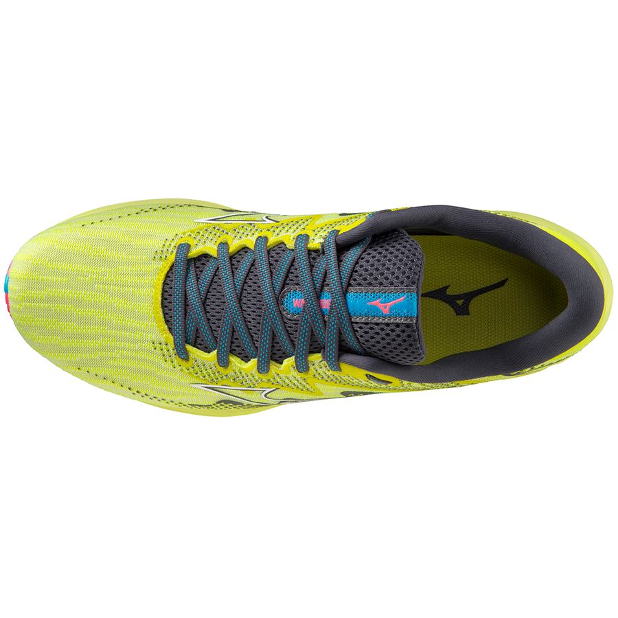 Yellow Men Mizuno Wave Rider 27 Running Shoes | 2946-MUKAY